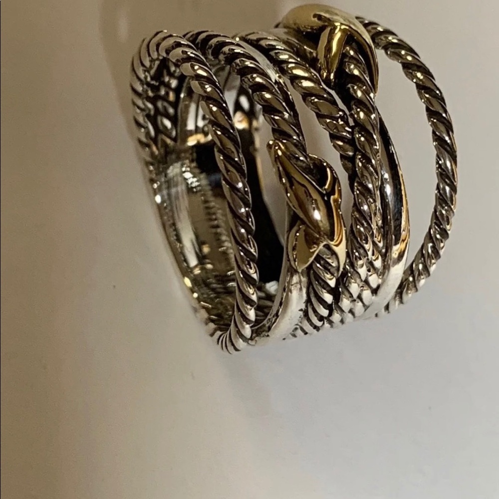 Authentic David Yurman X ring - Picture 3 of 6